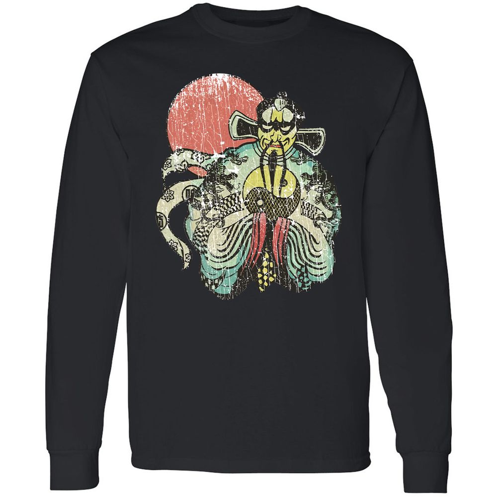 Long Sleeve T-Shirt - 559XGEPQ - Black - 16