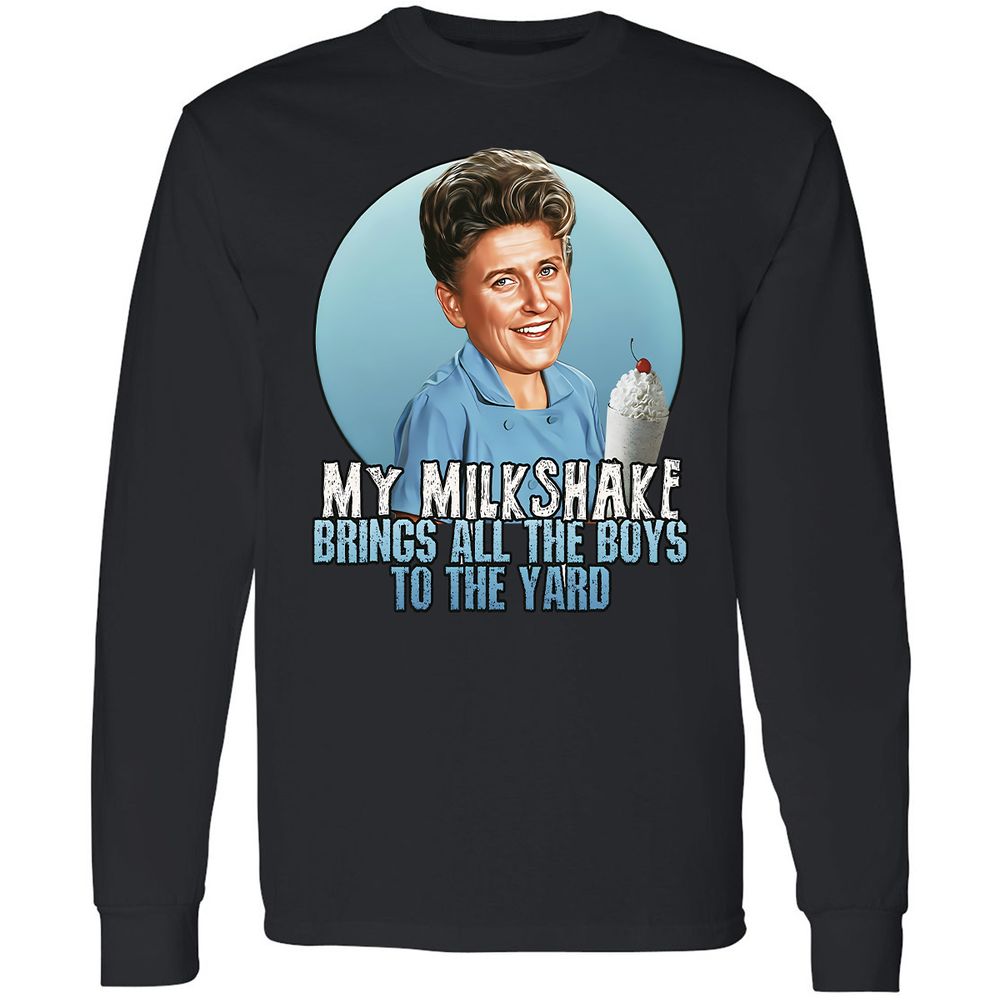 Long Sleeve T-Shirt - Q8D5W46V - Black - 16