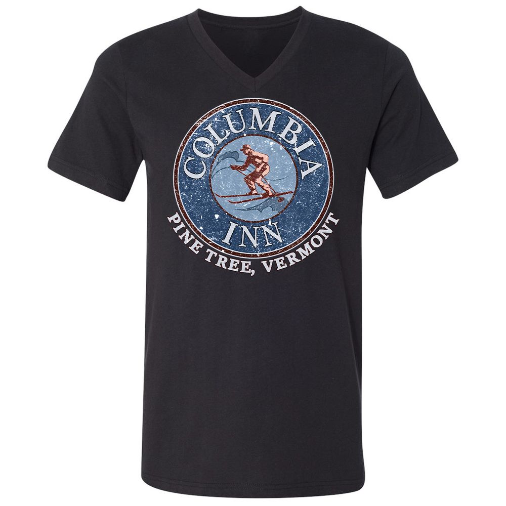 Unisex V-Neck T-Shirt - TWKWL3JX - Black - 16