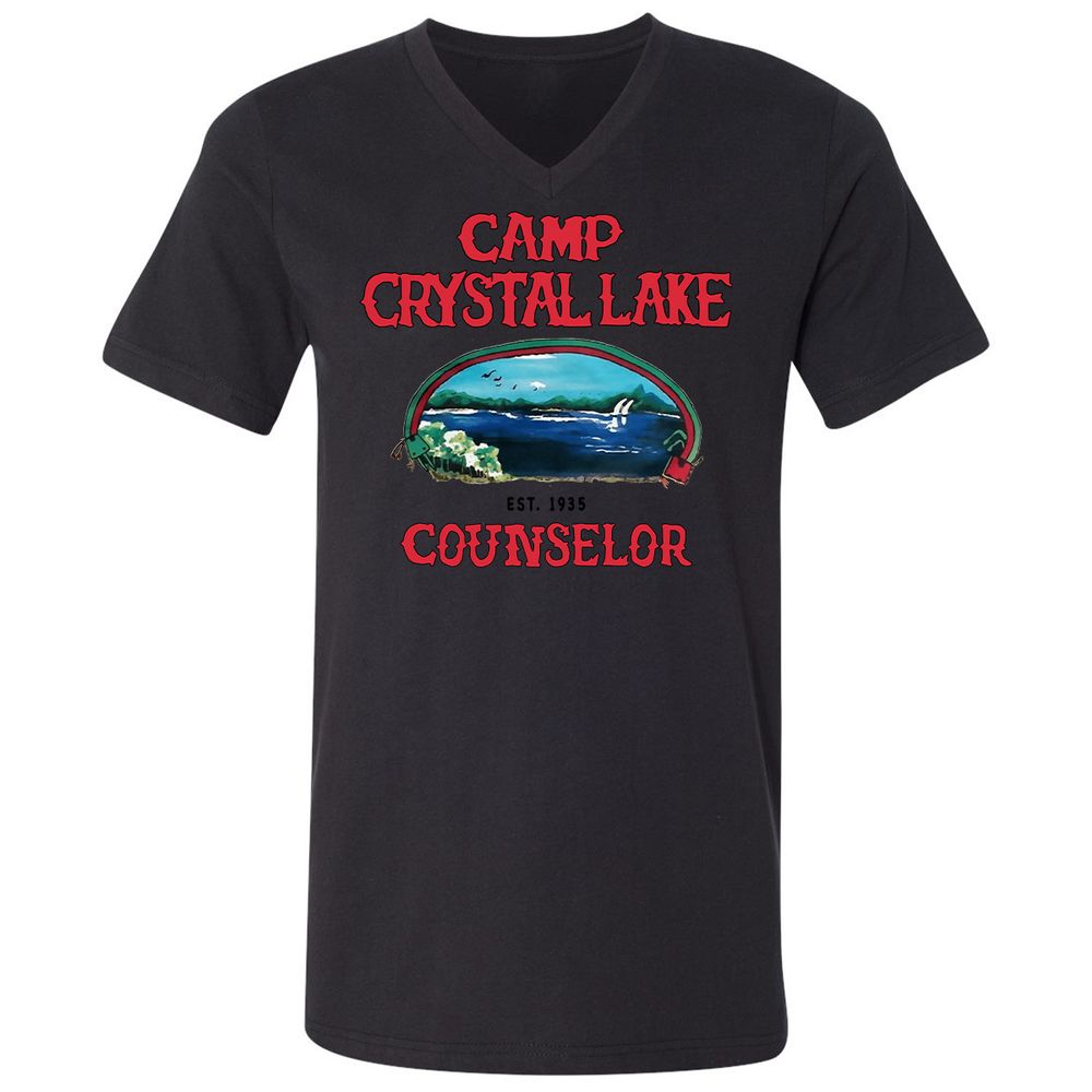 Unisex V-Neck T-Shirt - 8CDCVASV - Black - 16