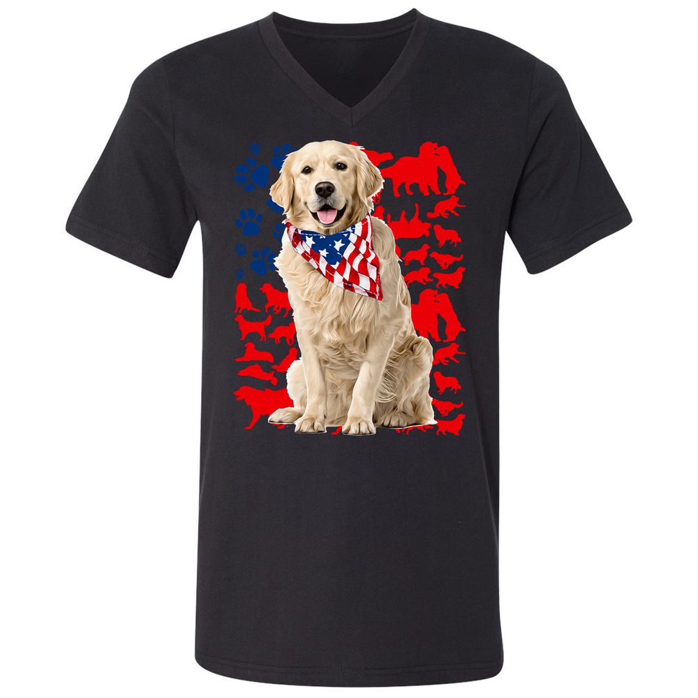 Unisex V-Neck T-Shirt - JPNXMRY6 - Black - 16