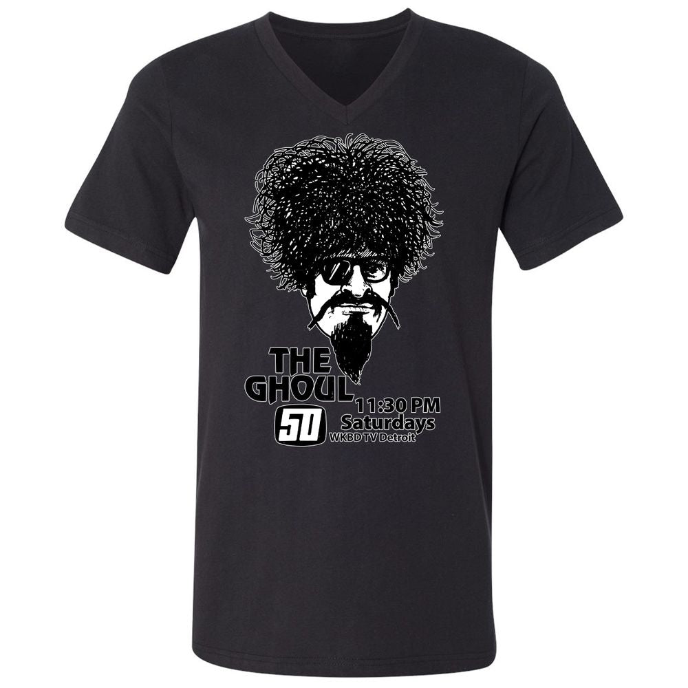 Unisex V-Neck T-Shirt - EFZGH8GP - Black - 16