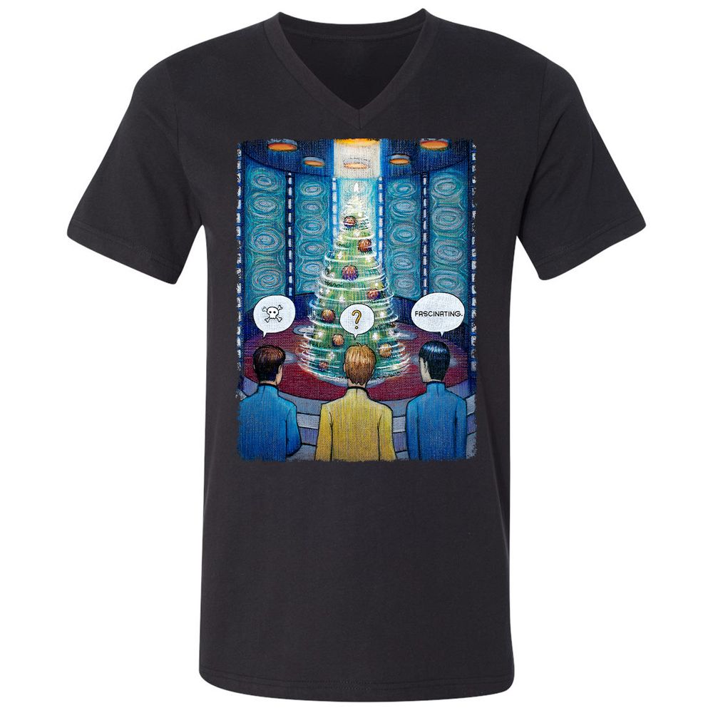 Unisex V-Neck T-Shirt - 6AUT7977 - Black - 16