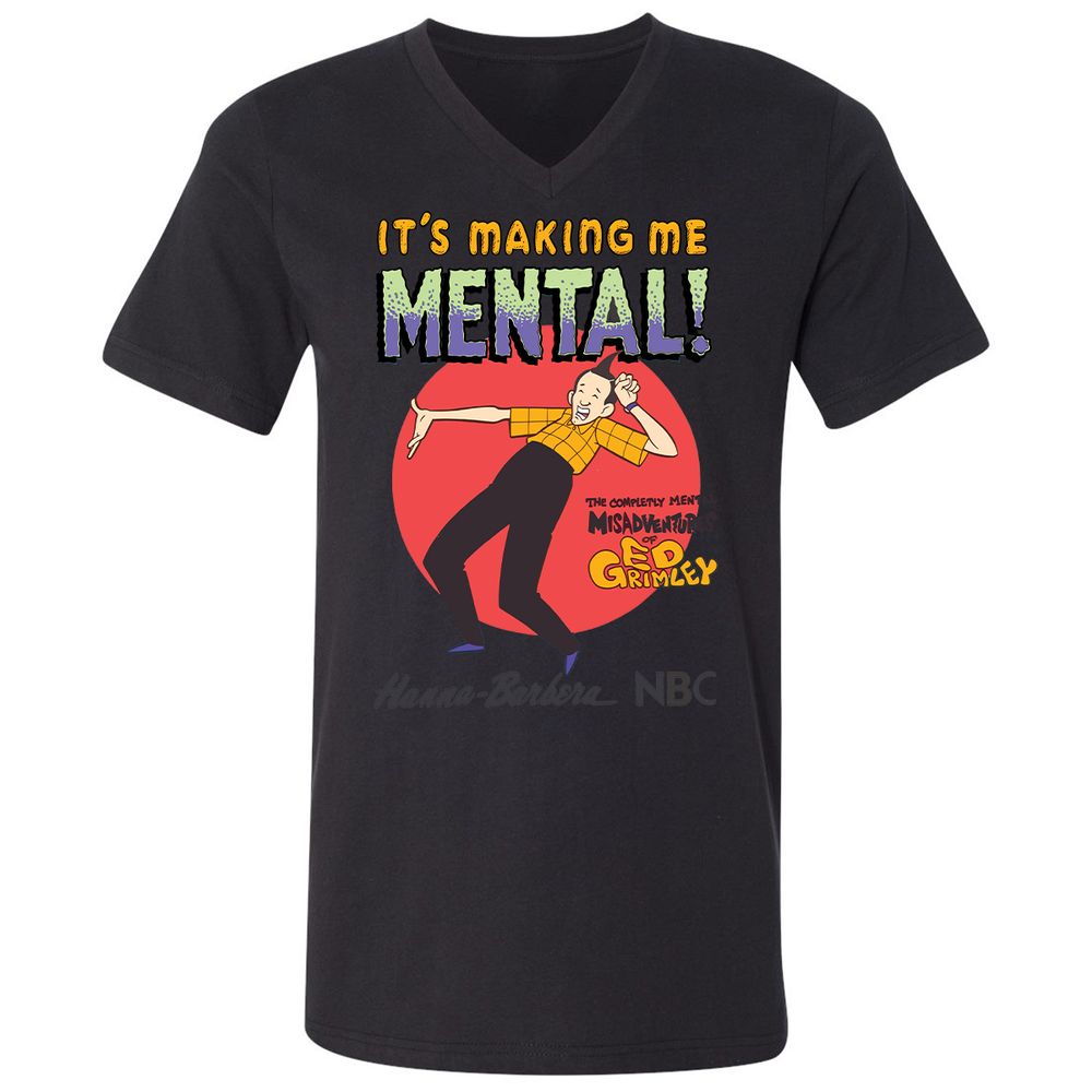 Unisex V-Neck T-Shirt - 4CDQ3YKK - Black - 16