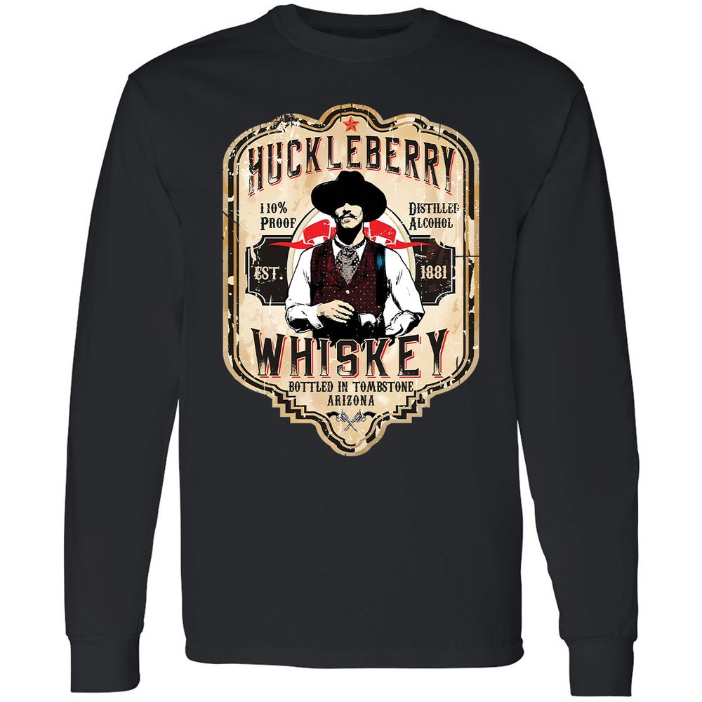 Huckleberry Whiskey Label - Black - 16