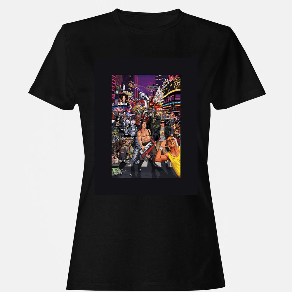 Women's T-Shirt - KQLA58Q7 - Black - 16