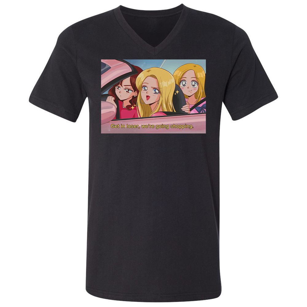 Unisex V-Neck T-Shirt - L9165542 - Black - 16
