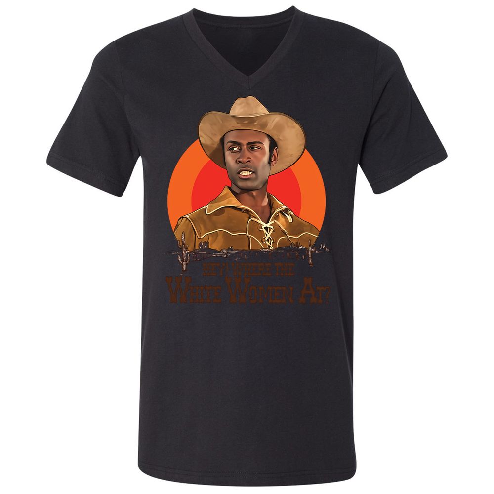Unisex V-Neck T-Shirt - 3L811JBC - Black - 16