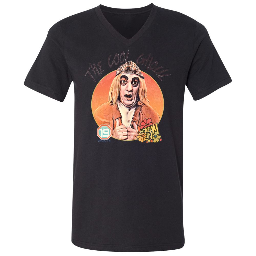 Unisex V-Neck T-Shirt - FEFJDZJ9 - Black - 16