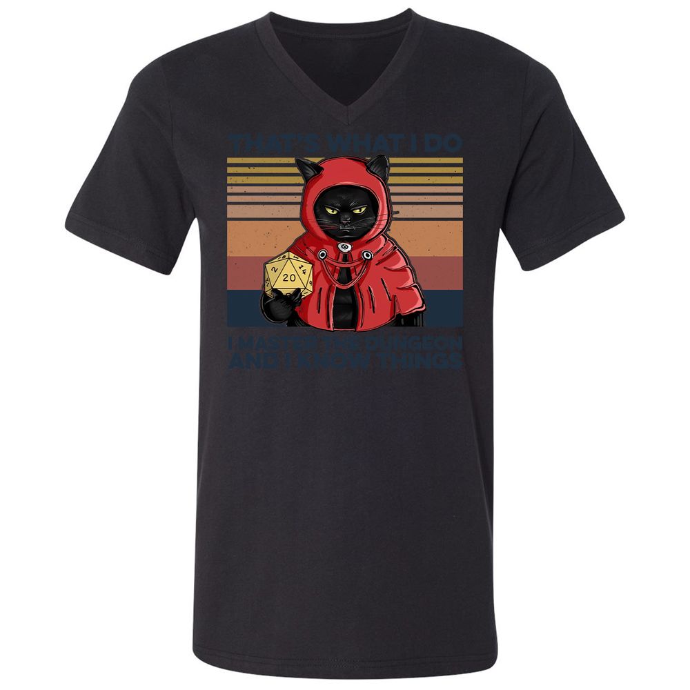 Unisex V-Neck T-Shirt - 36G9YL6T - Black - 16