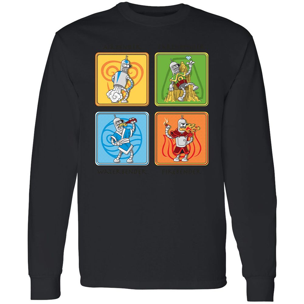 Long Sleeve T-Shirt - FZ45M7TB - Black - 16