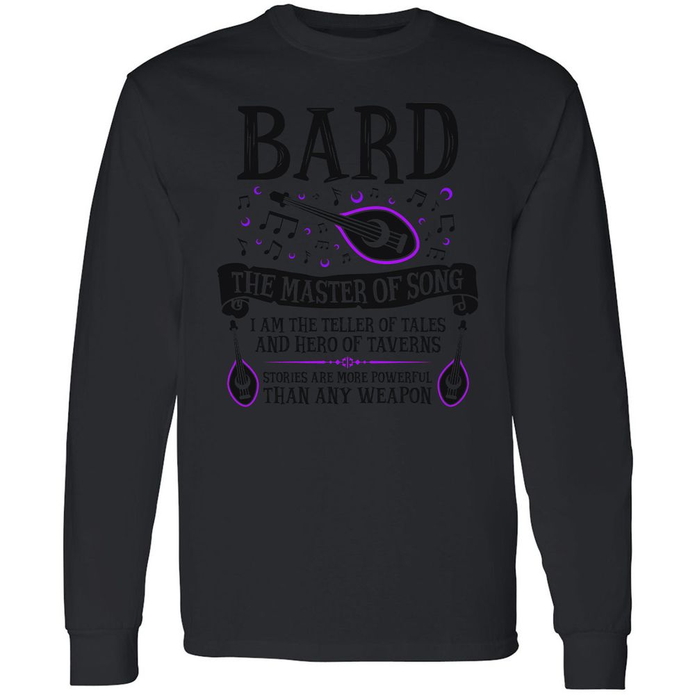 Long Sleeve T-Shirt - EED7BGKZ - Black - 16