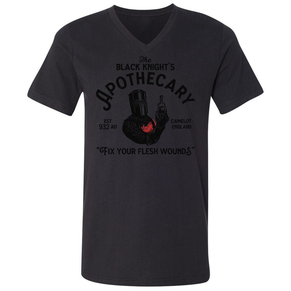 Unisex V-Neck T-Shirt - 2WSUWKB1 - Black - 16