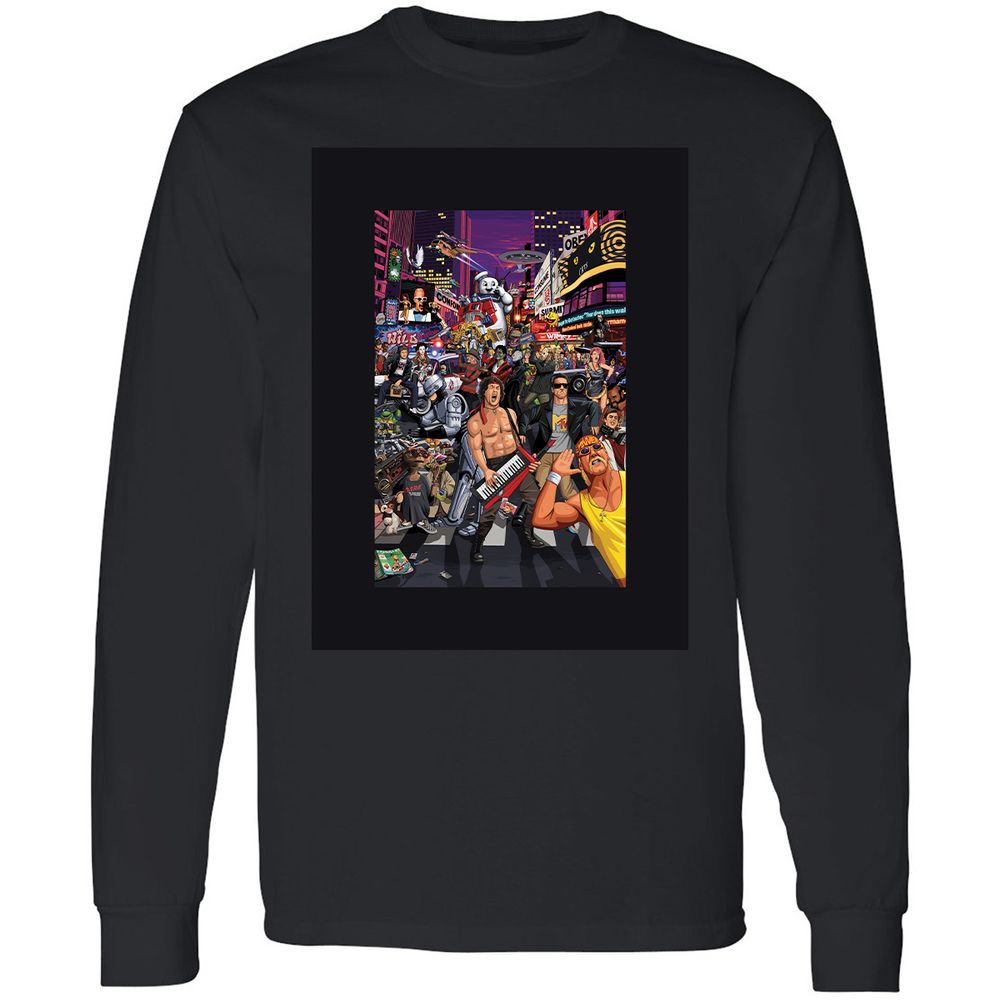 Long Sleeve T-Shirt - V1JUW73C - Black - 16