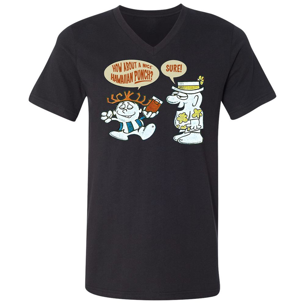 Unisex V-Neck T-Shirt - 1EMZ4HRK - Black - 16