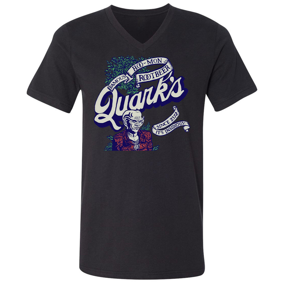 Unisex V-Neck T-Shirt - RA8TM6SA - Black - 16