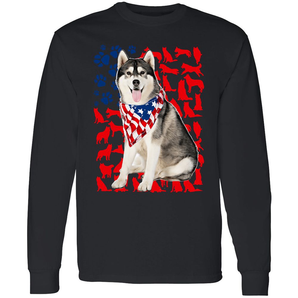 Long Sleeve T-Shirt - GG1JBGYU - Black - 16