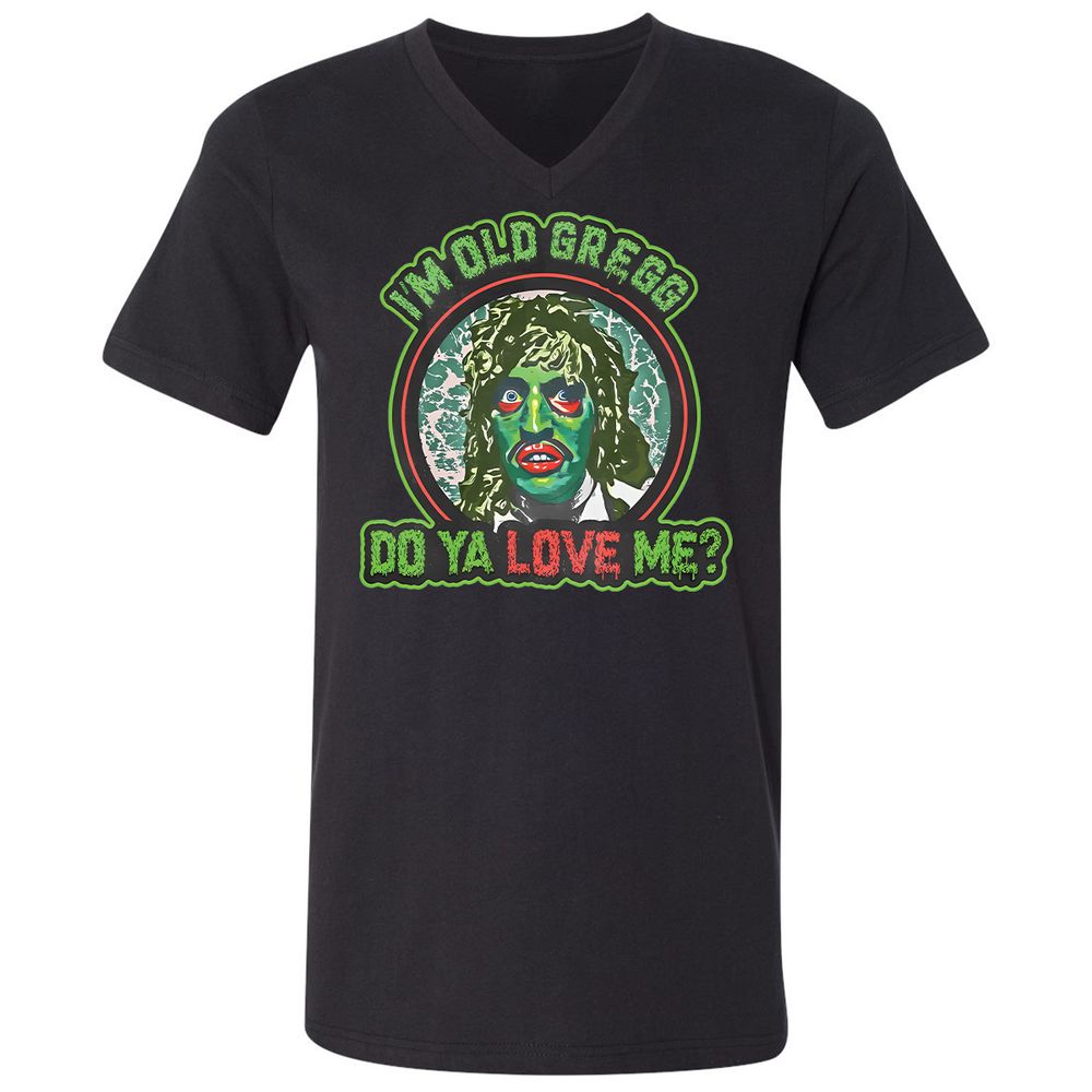 Unisex V-Neck T-Shirt - C1CJ1SWA - Black - 16