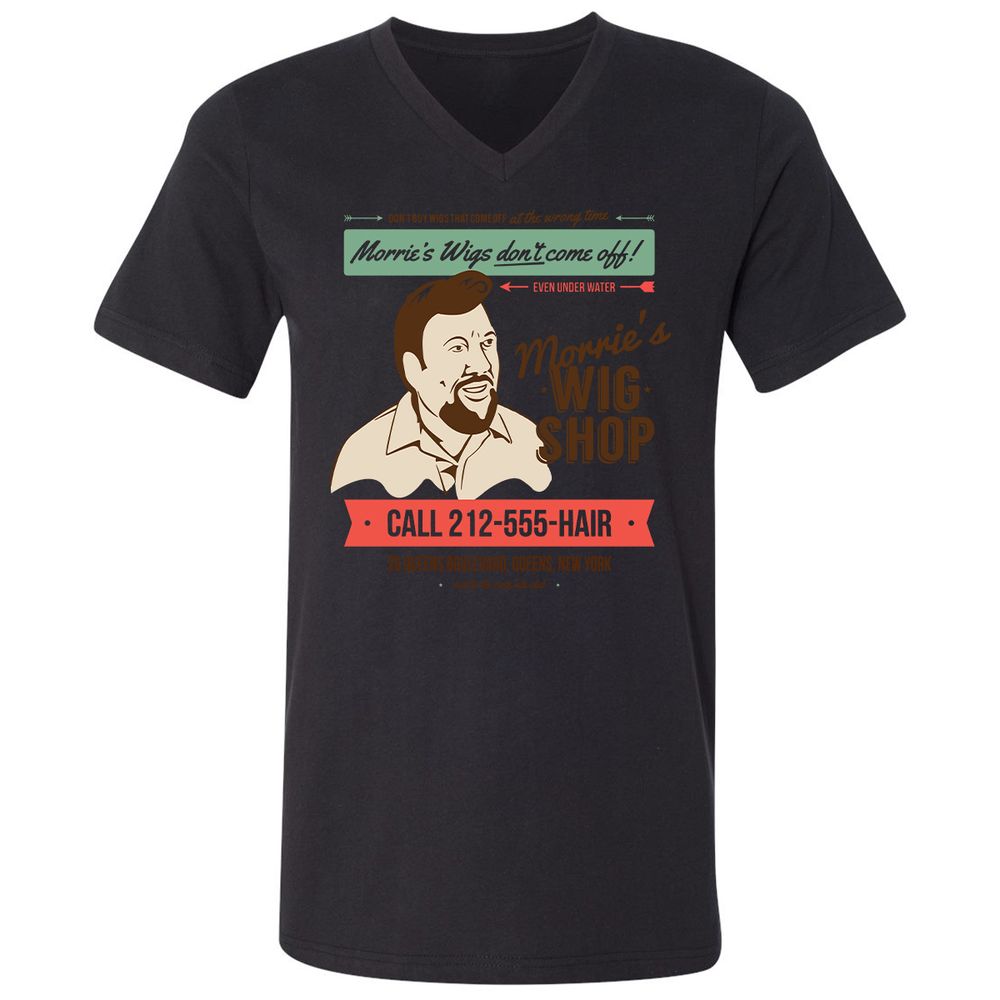 Unisex V-Neck T-Shirt - N8YYW471 - Black - 16