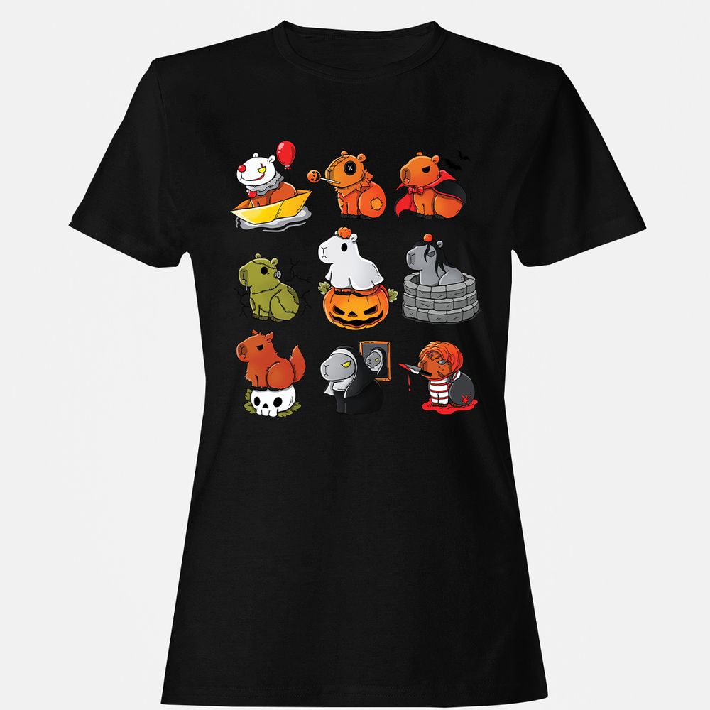 Women's T-Shirt - 7U8JYEF2 - Black - 16