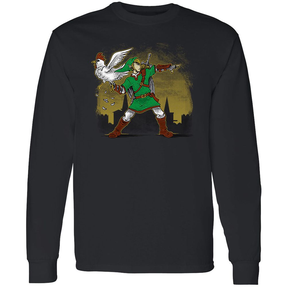 Long Sleeve T-Shirt - E6NVD2U5 - Black - 16