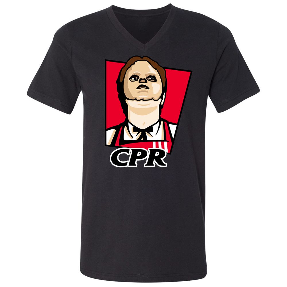 Unisex V-Neck T-Shirt - 62AZWQSP - Black - 16