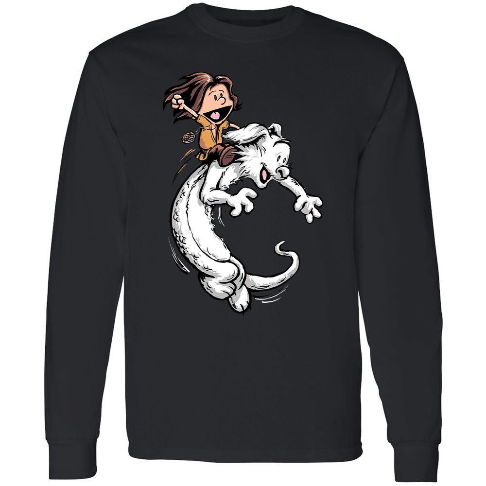 Long Sleeve T-Shirt - VL8L6VUH - Black - 16