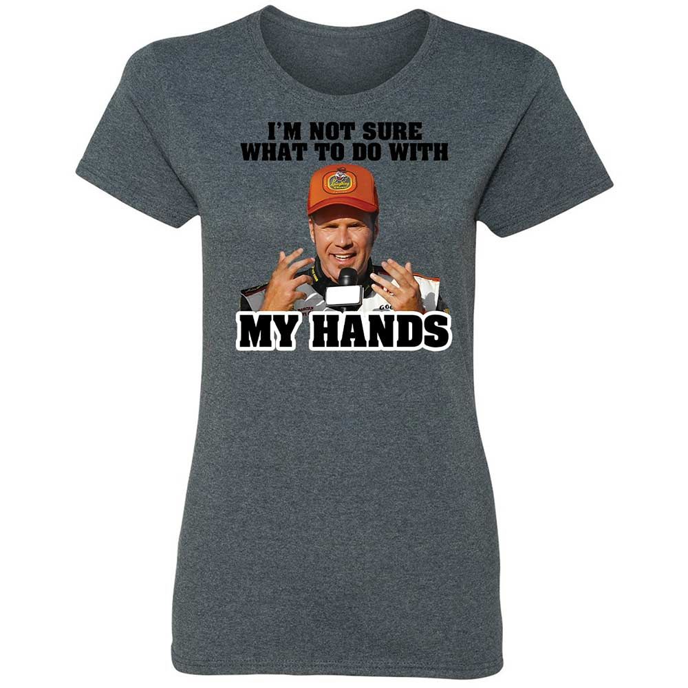 I'm Not Sure What To Do With My Hands - Dark Heather - 16