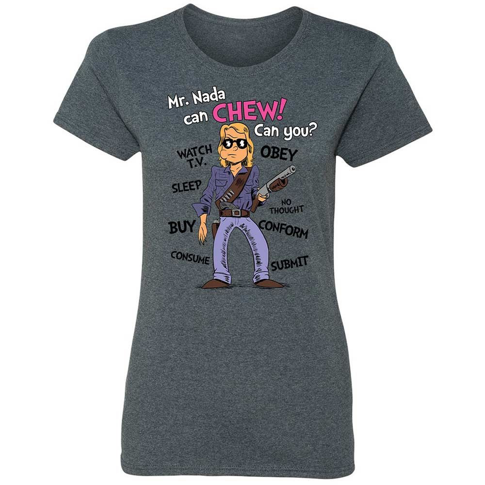 I have come here to chew bubblegum and kick ass - Dark Heather - 16