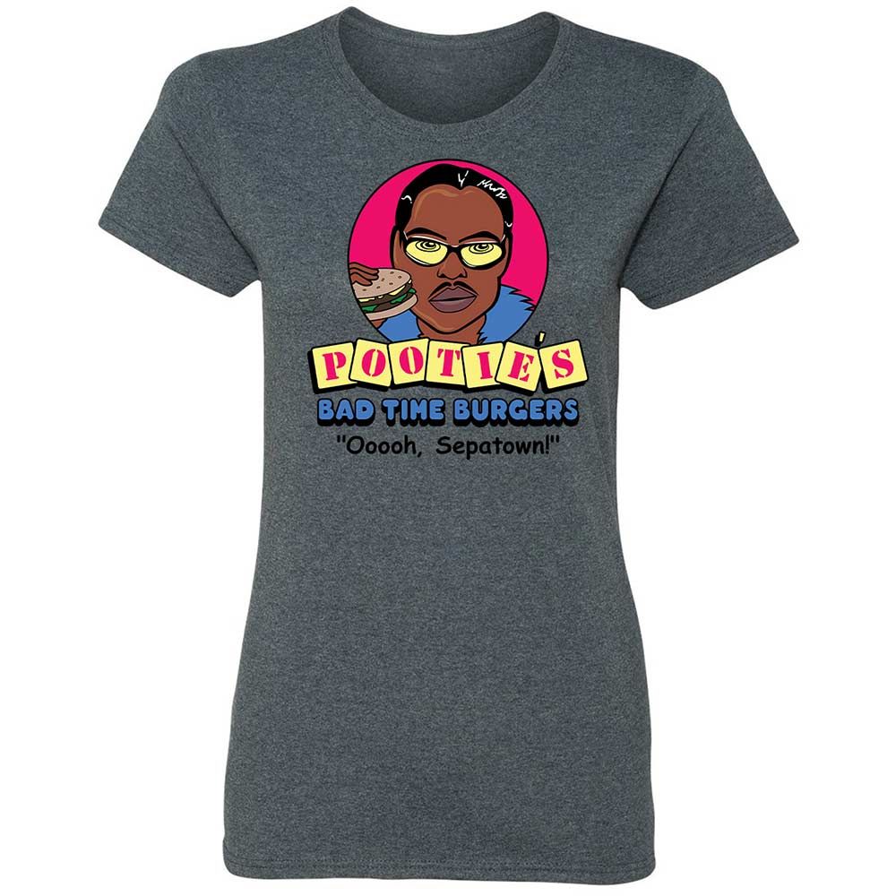 Pootie's Bad Time Burgers - Dark Heather - 16