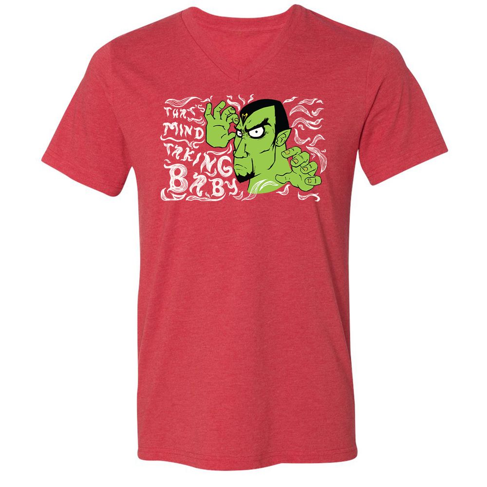 Unisex V-Neck T-Shirt - ZEANUVXZ - Heather Red - 16
