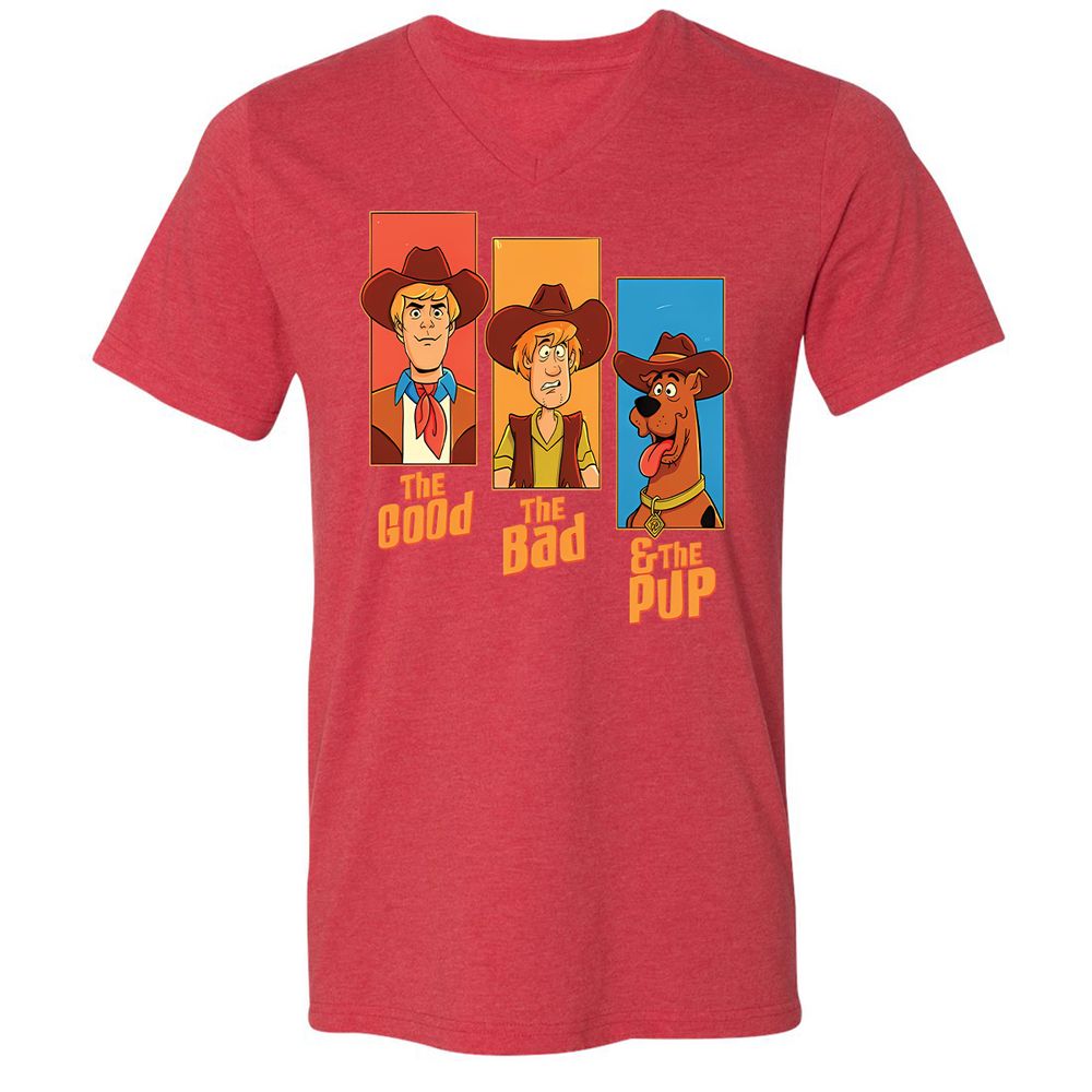 Unisex V-Neck T-Shirt - VZG9VJ8A - Heather Red - 16