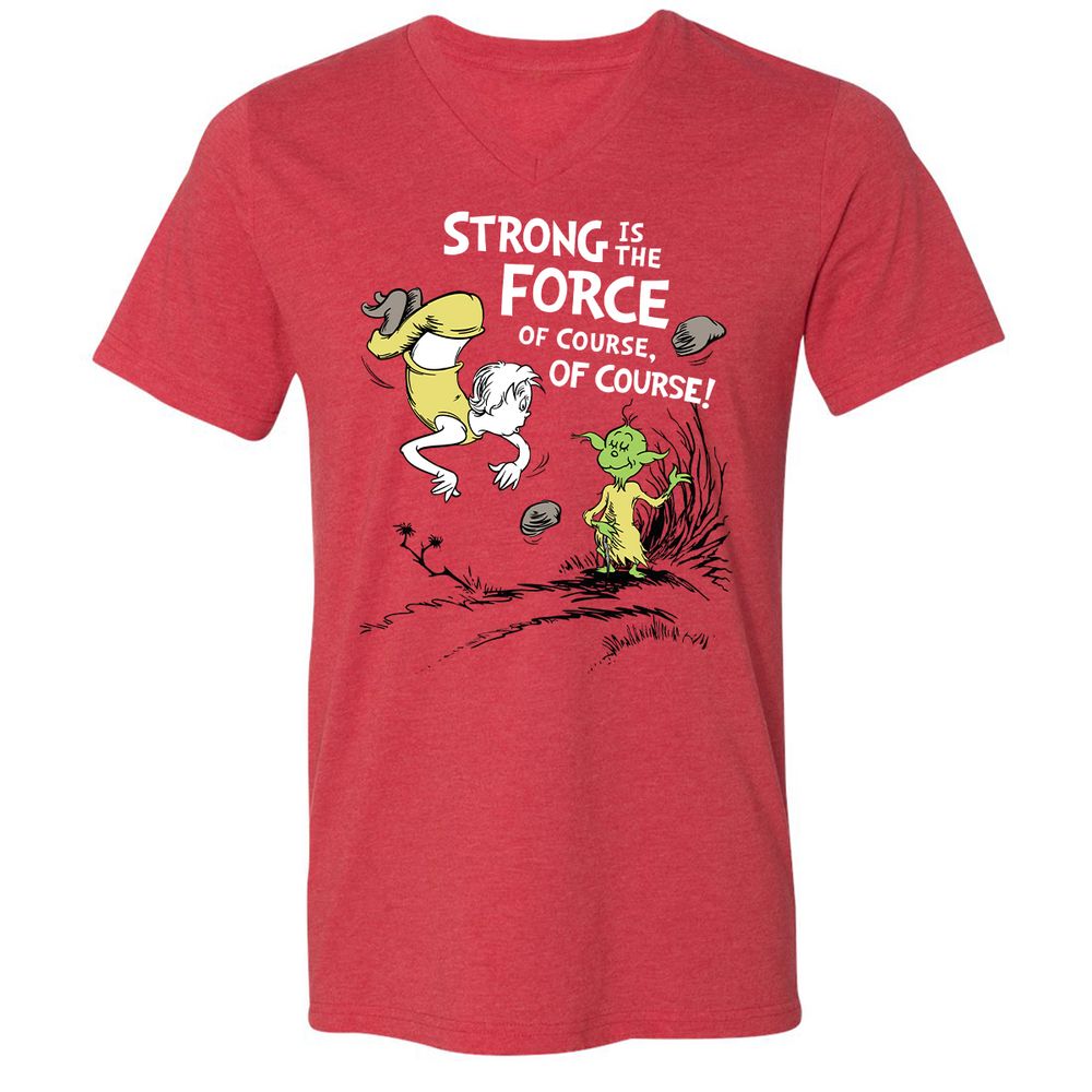 Unisex V-Neck T-Shirt - LK5N721B - Heather Red - 16