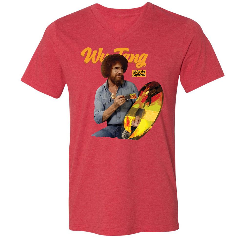 Unisex V-Neck T-Shirt - 14APS857 - Heather Red - 16