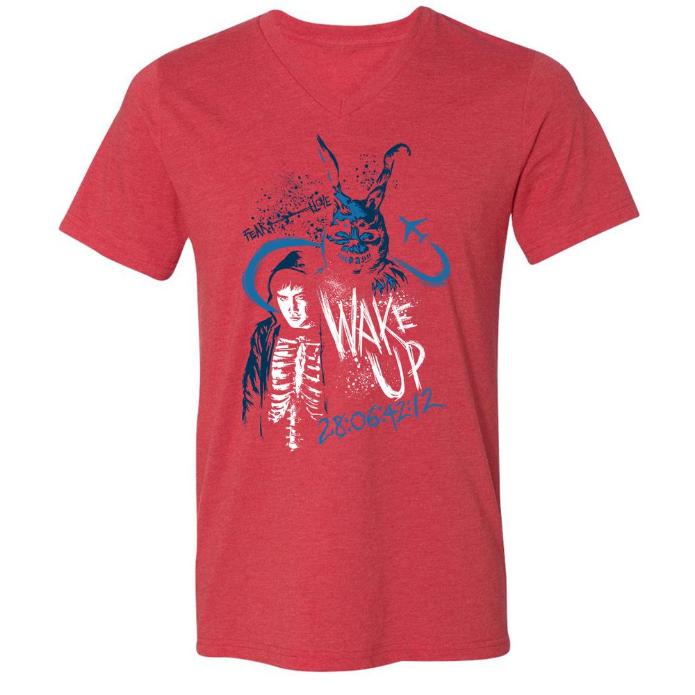 Unisex V-Neck T-Shirt - SB3LH27K - Heather Red - 16