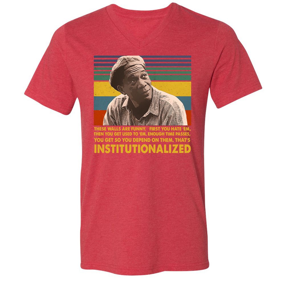 Unisex V-Neck T-Shirt - VDG36S2P - Heather Red - 16