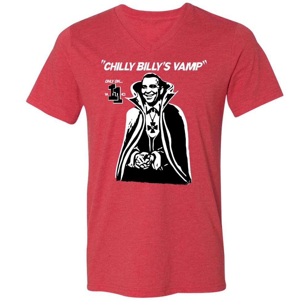 Unisex V-Neck T-Shirt - BL22T6U6 - Heather Red - 16