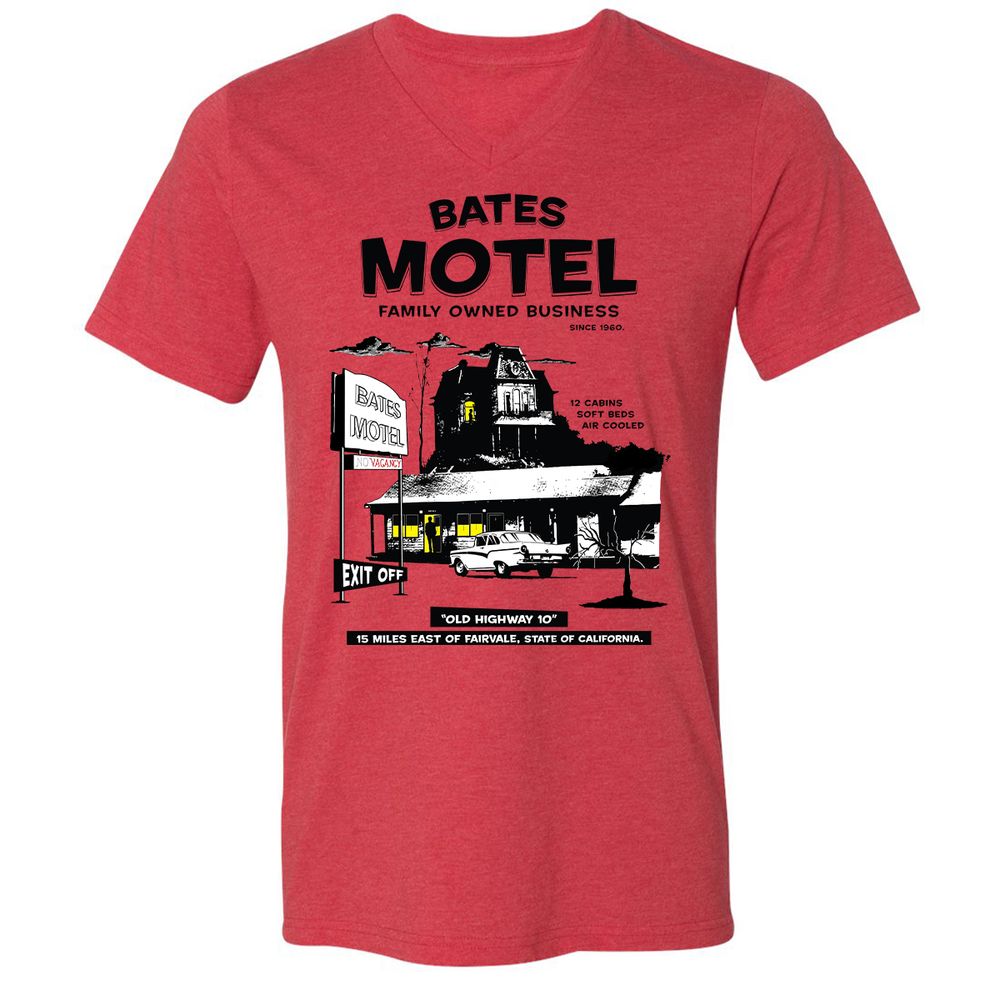 Unisex V-Neck T-Shirt - 4SB3V3FD - Heather Red - 16