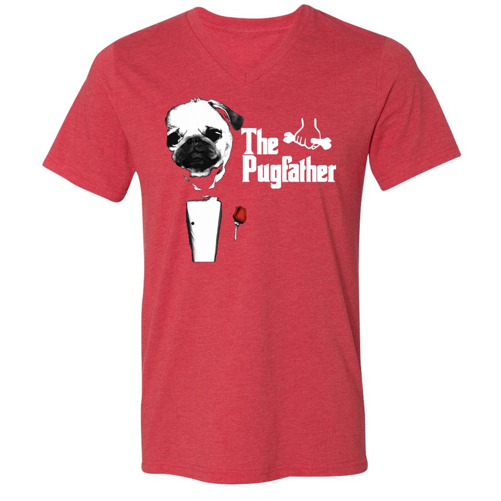 Unisex V-Neck T-Shirt - 3188T2FZ - Heather Red - 16