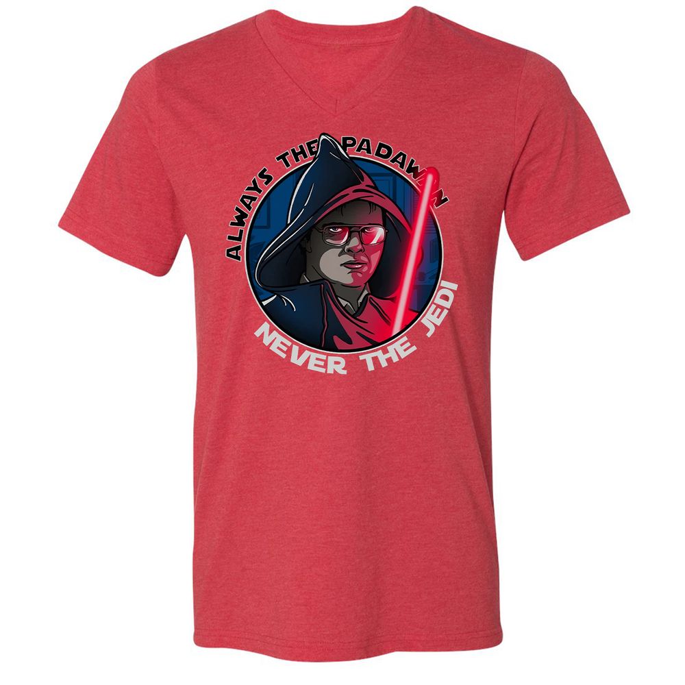 Unisex V-Neck T-Shirt - C5FKZ32J - Heather Red - 16