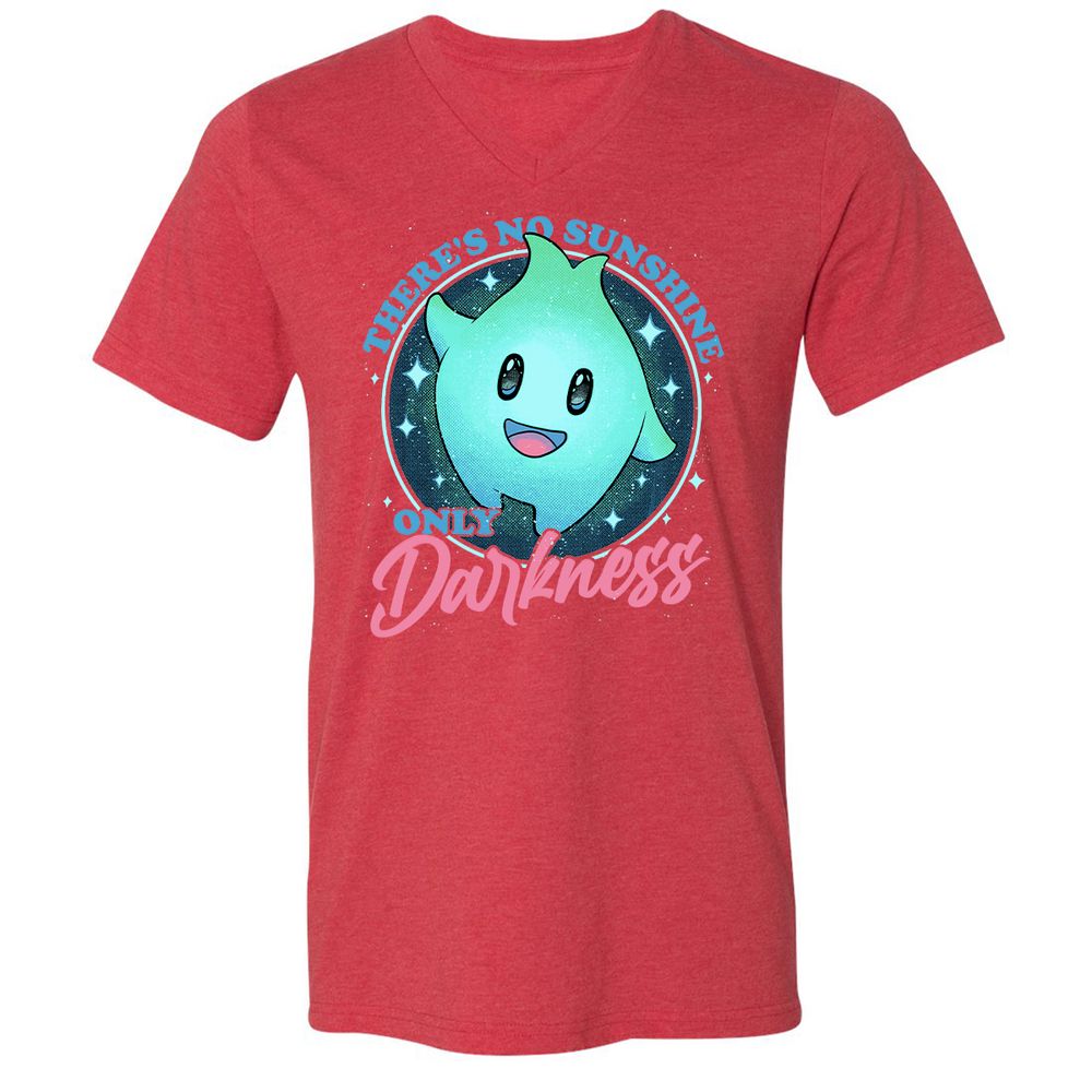Unisex V-Neck T-Shirt - L6FCQWUF - Heather Red - 16