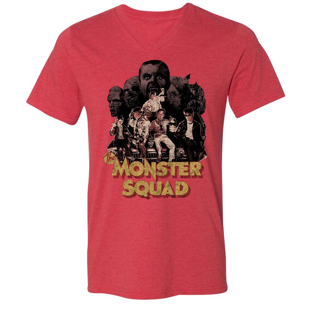 Unisex V-Neck T-Shirt - 6QHQQ4K8 - Heather Red - 16