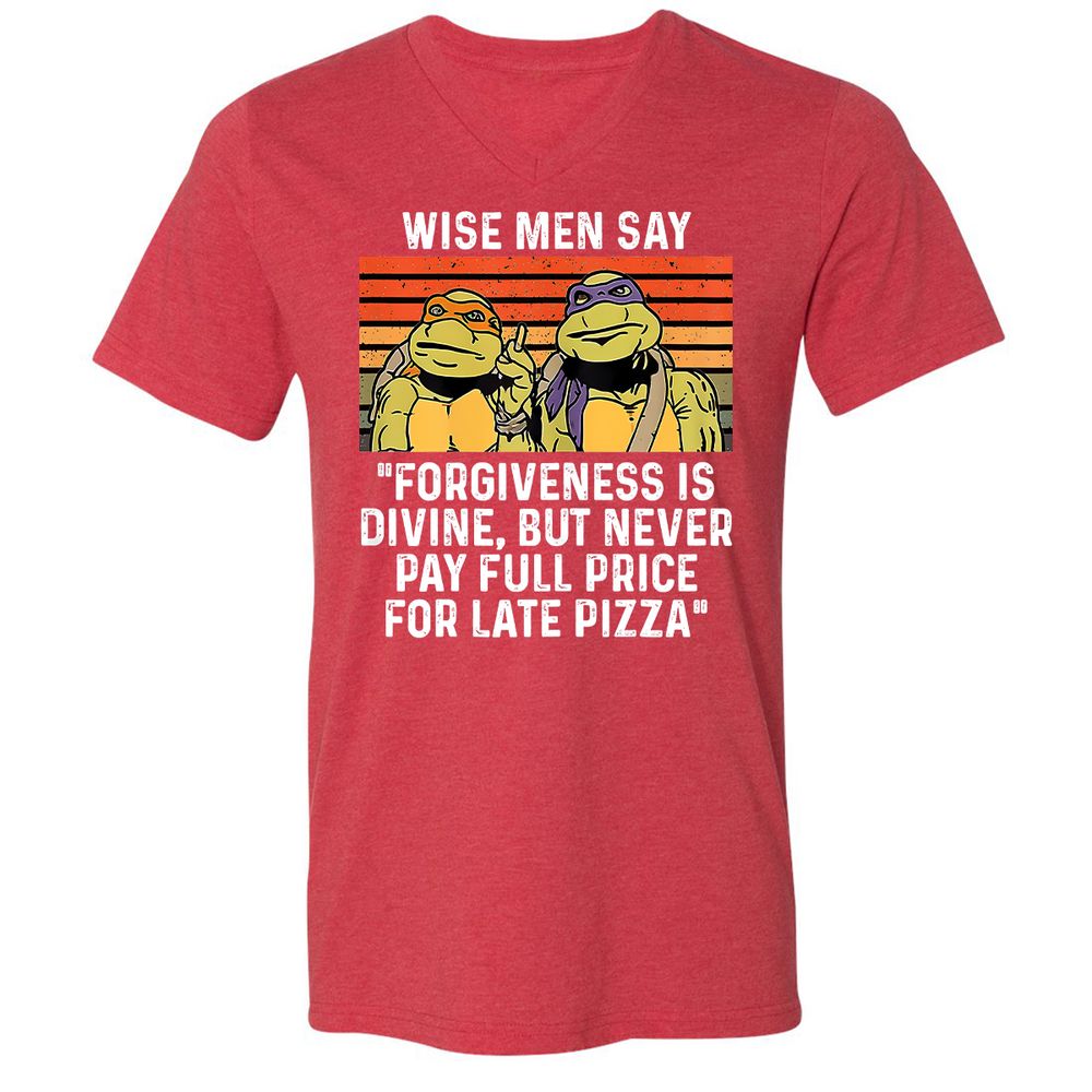 Unisex V-Neck T-Shirt - SYZL4UD8 - Heather Red - 16