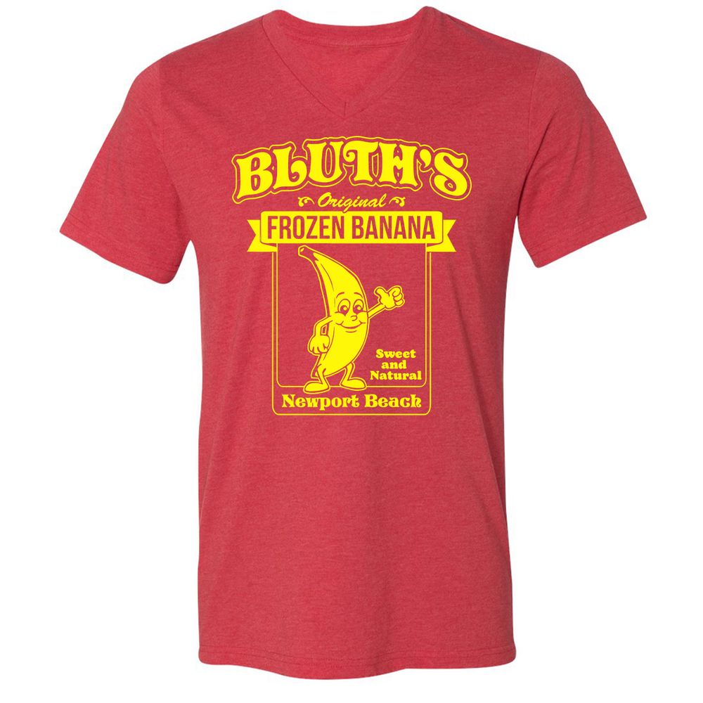 Unisex V-Neck T-Shirt - 2RHSCT7T - Heather Red - 16
