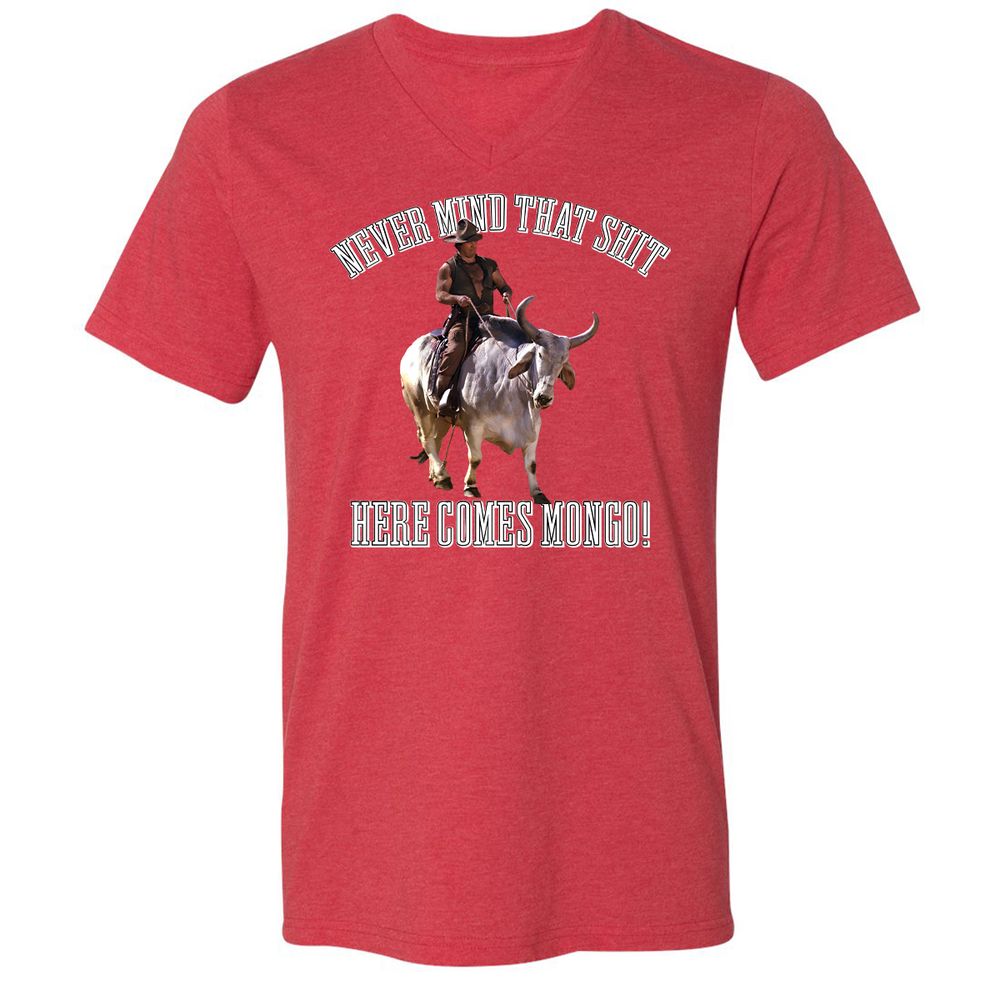 Unisex V-Neck T-Shirt - MV1V3Q4A - Heather Red - 16