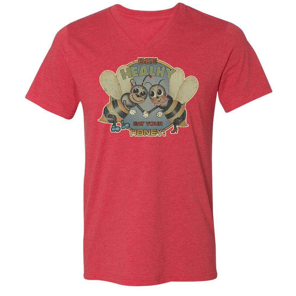 Bee Healthy Eat Your Honey - Heather Red - 16