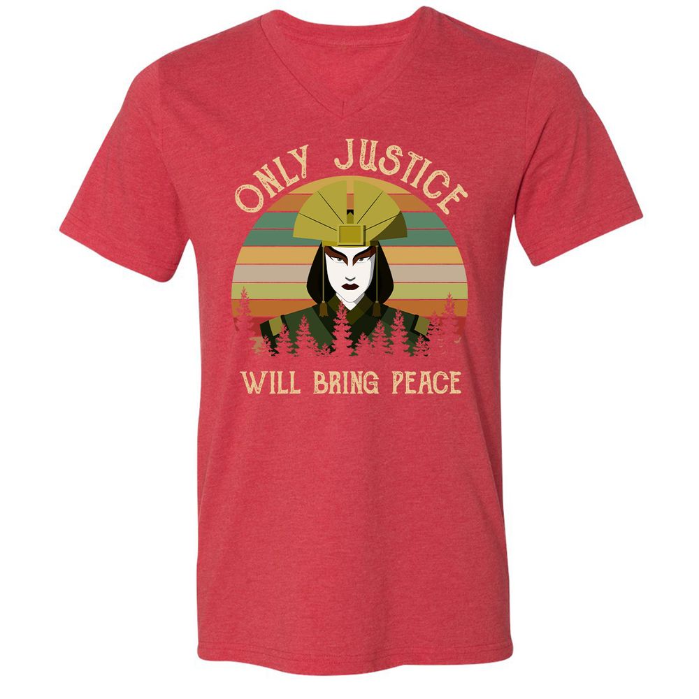 Unisex V-Neck T-Shirt - WK3SZT3T - Heather Red - 16