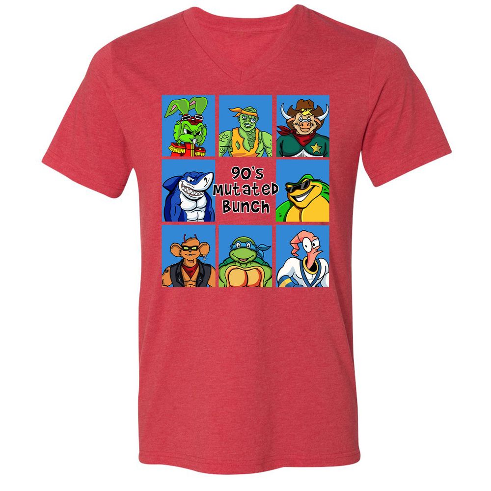90's Mutated Bunch - Heather Red - 16