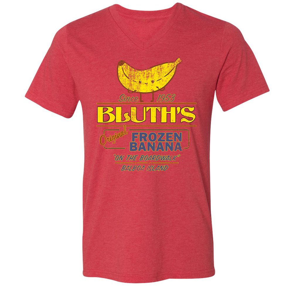 Unisex V-Neck T-Shirt - Q3KVS9Z6 - Heather Red - 16