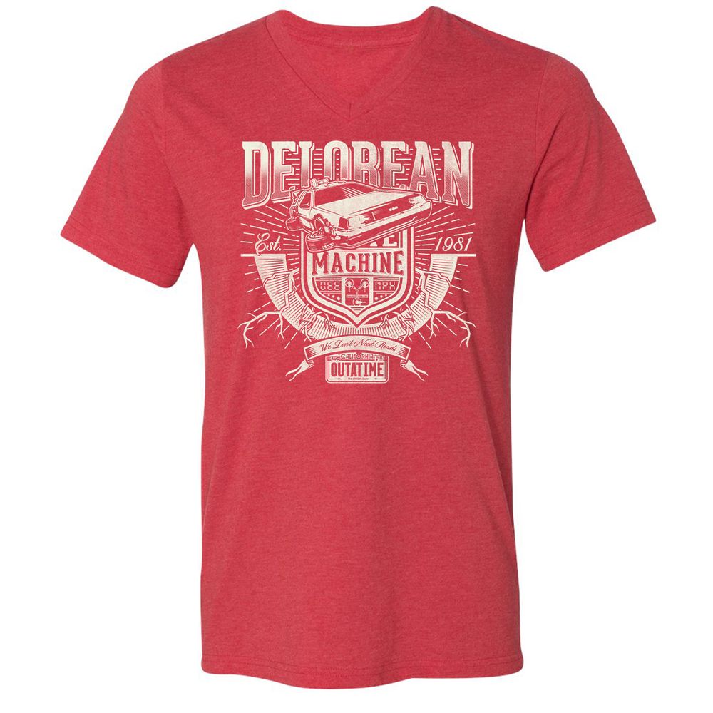 Unisex V-Neck T-Shirt - PP26DP5Q - Heather Red - 16